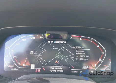 2022 BMW X7 M50I z USA, uszkodzony, nr VIN 5UXCX6C01N9L99140